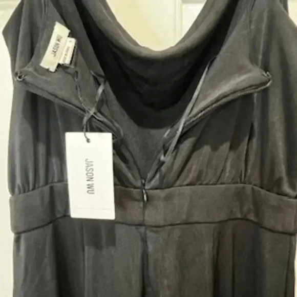 NEW Jason Wu Black Cowl Neck Adjustable Strap Jumpsuit Women’s Size Small‎ $325 - Picture 4 of 11